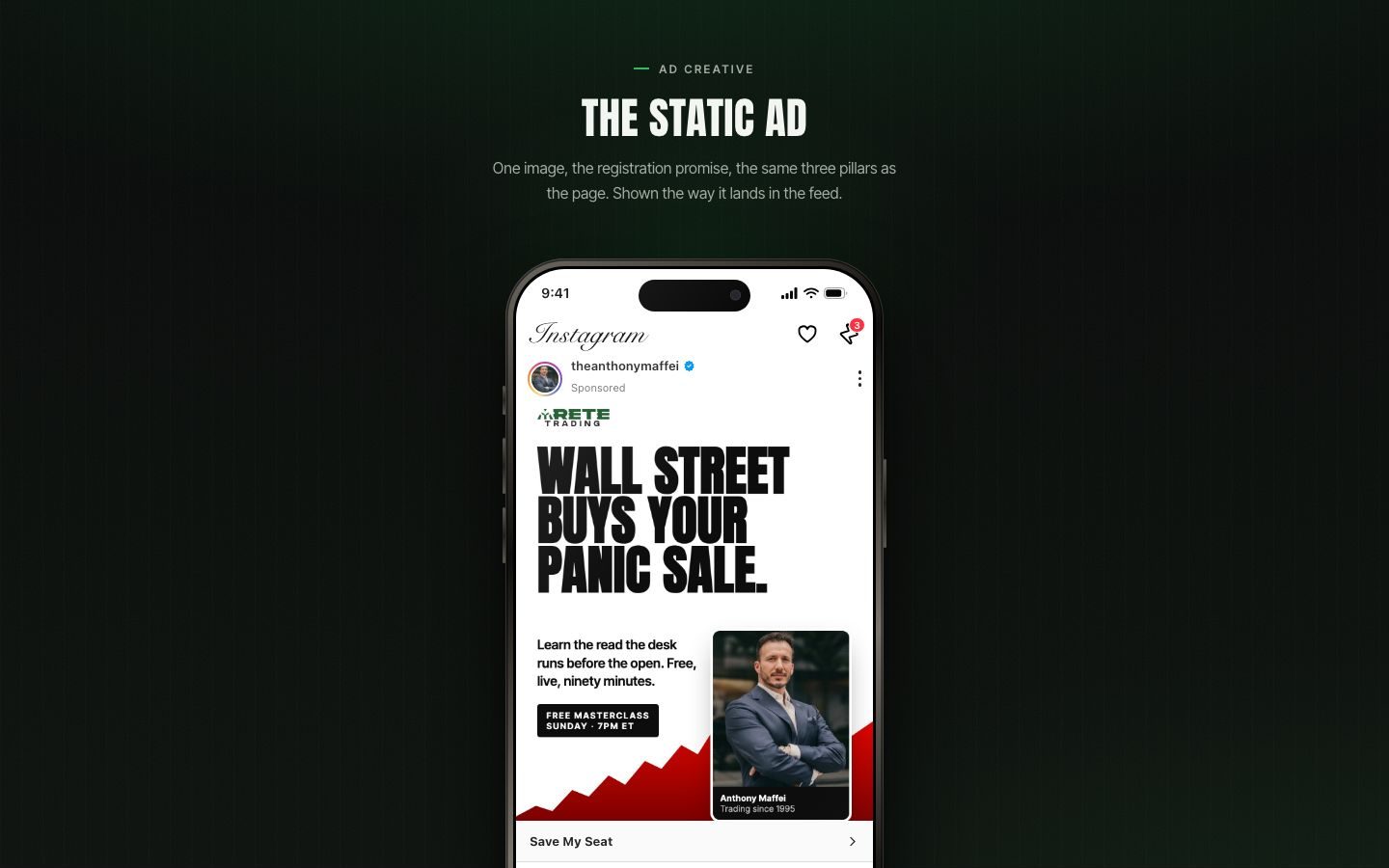 Static ad preview